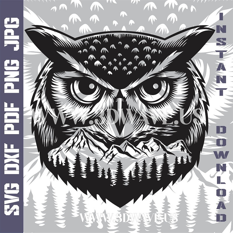 OWL Laser and Cricut SVG Vector Files