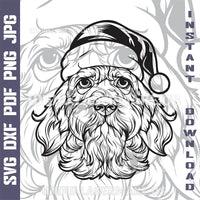 Thumbnail for Santa Dog Laser and Cricut SVG Vector Files