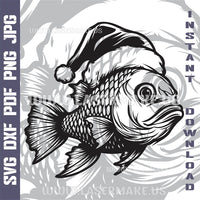 Thumbnail for Santa Fish Laser and Cricut SVG Vector Files