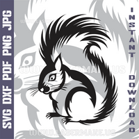 Thumbnail for SQUIRREL Laser and Cricut SVG Vector Files