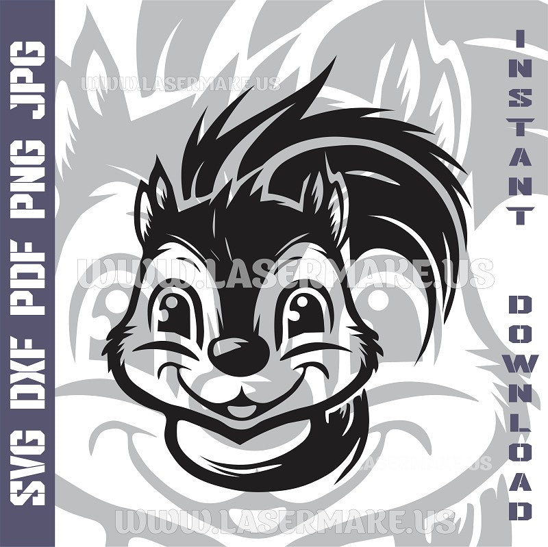 SQUIRREL Laser and Cricut SVG Vector Files