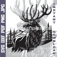 Thumbnail for Stag Laser and Cricut SVG Vector Files