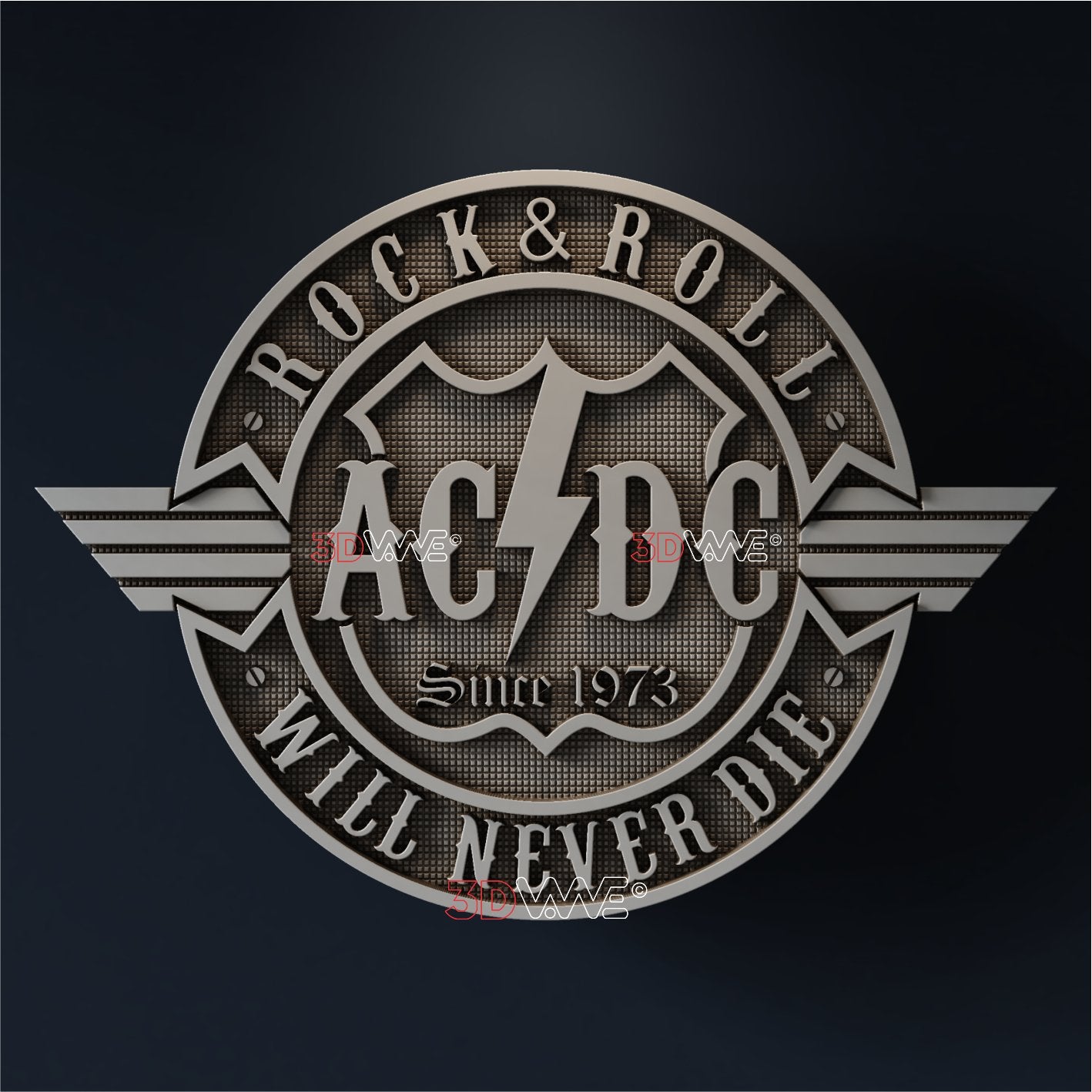 AC DC 3D STL - - 3DWave.us