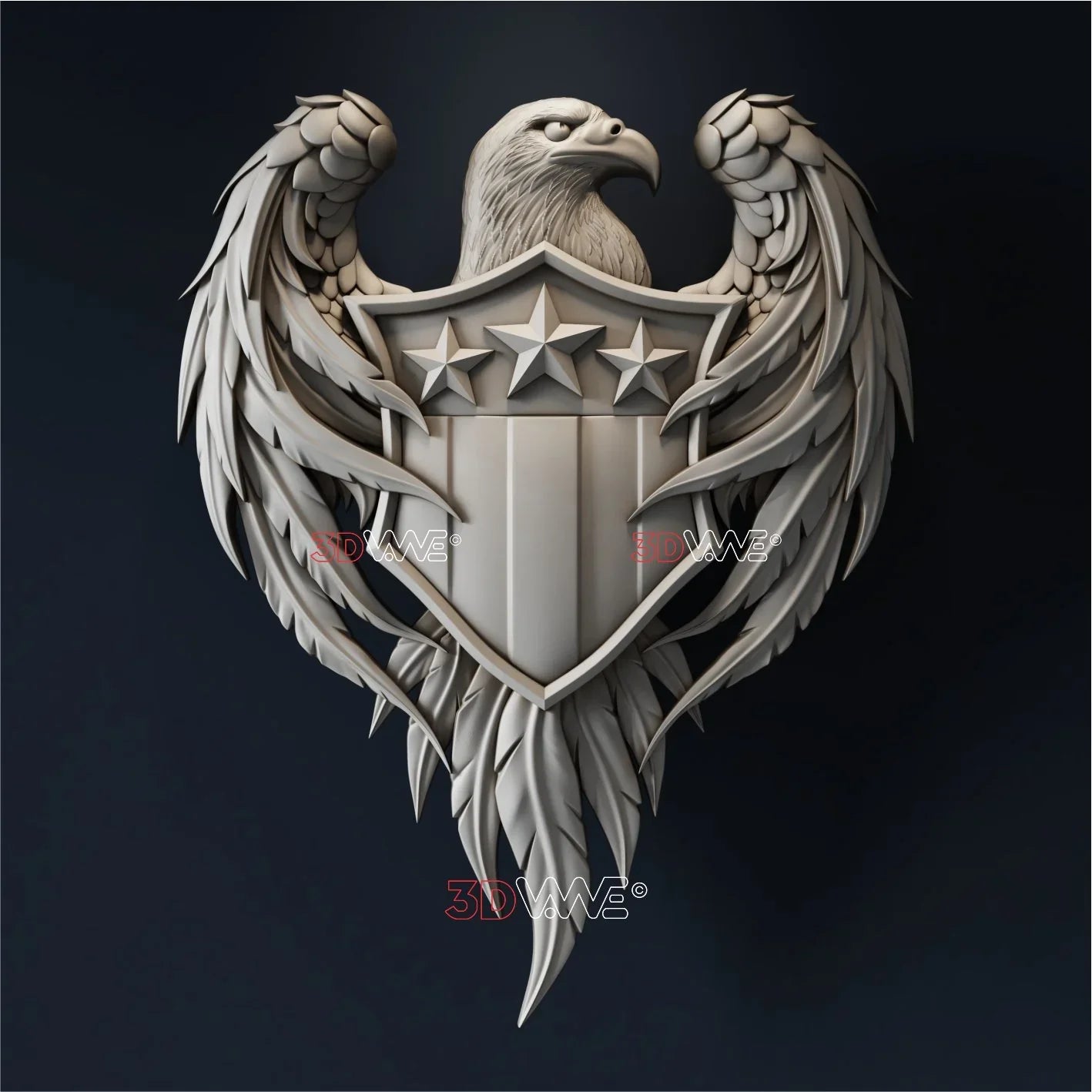 AMERICAN EAGLE 3D STL - 3DWave.us