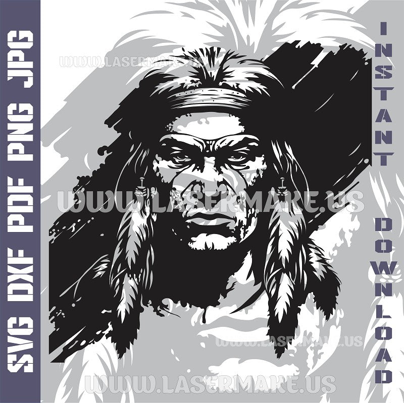 American Native SVG laser ready files - 3DWave.us