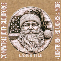 Thumbnail for AMERICAN SANTA 3d illusion & laser - ready files - 3DWave.us