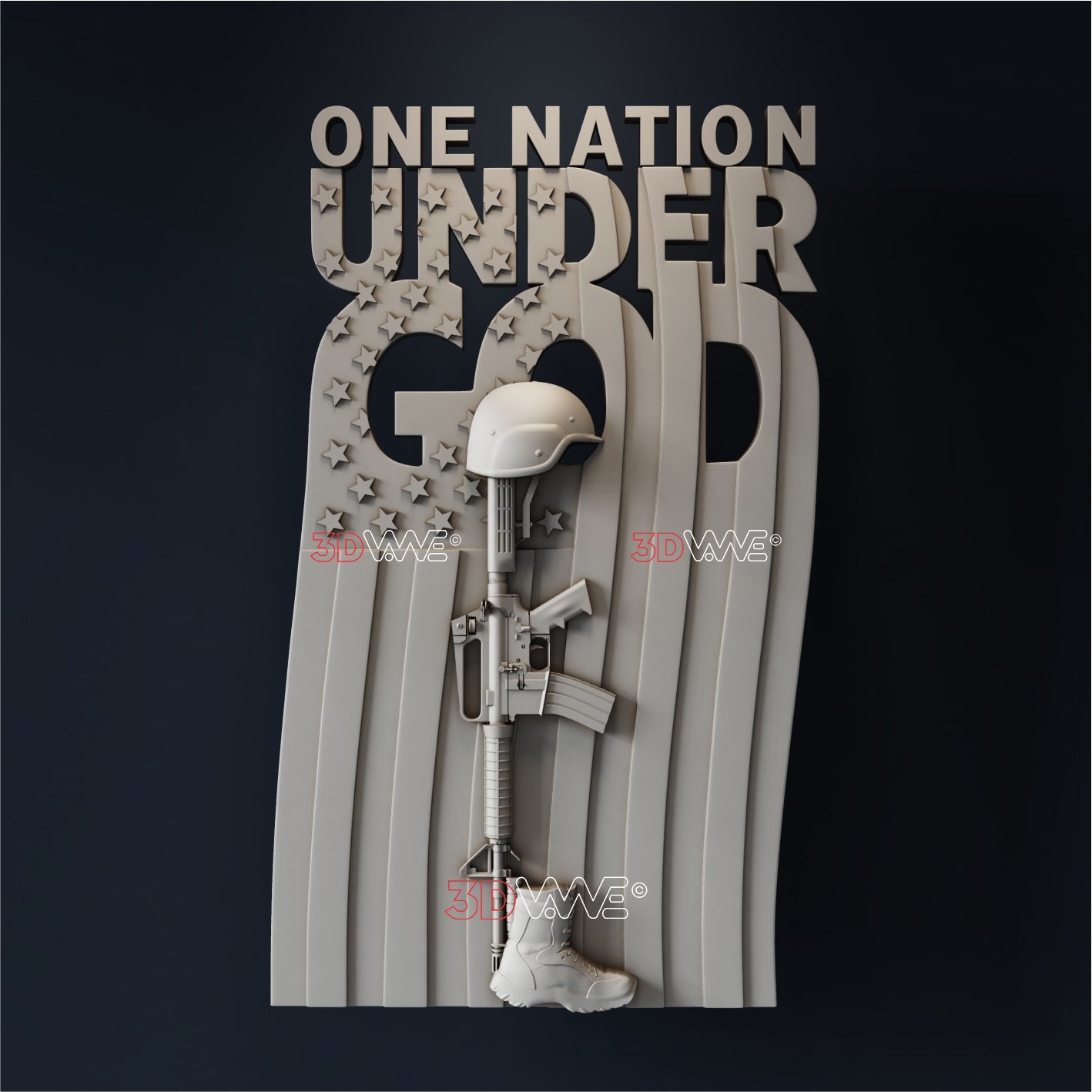 AMERICAN VETERAN 3d stl - 3DWave.us