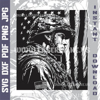 Thumbnail for American Veteran SVG laser ready files - 3DWave.us