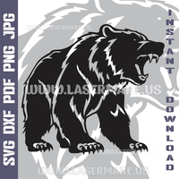 Thumbnail for Bear SVG laser ready files - 3DWave.us