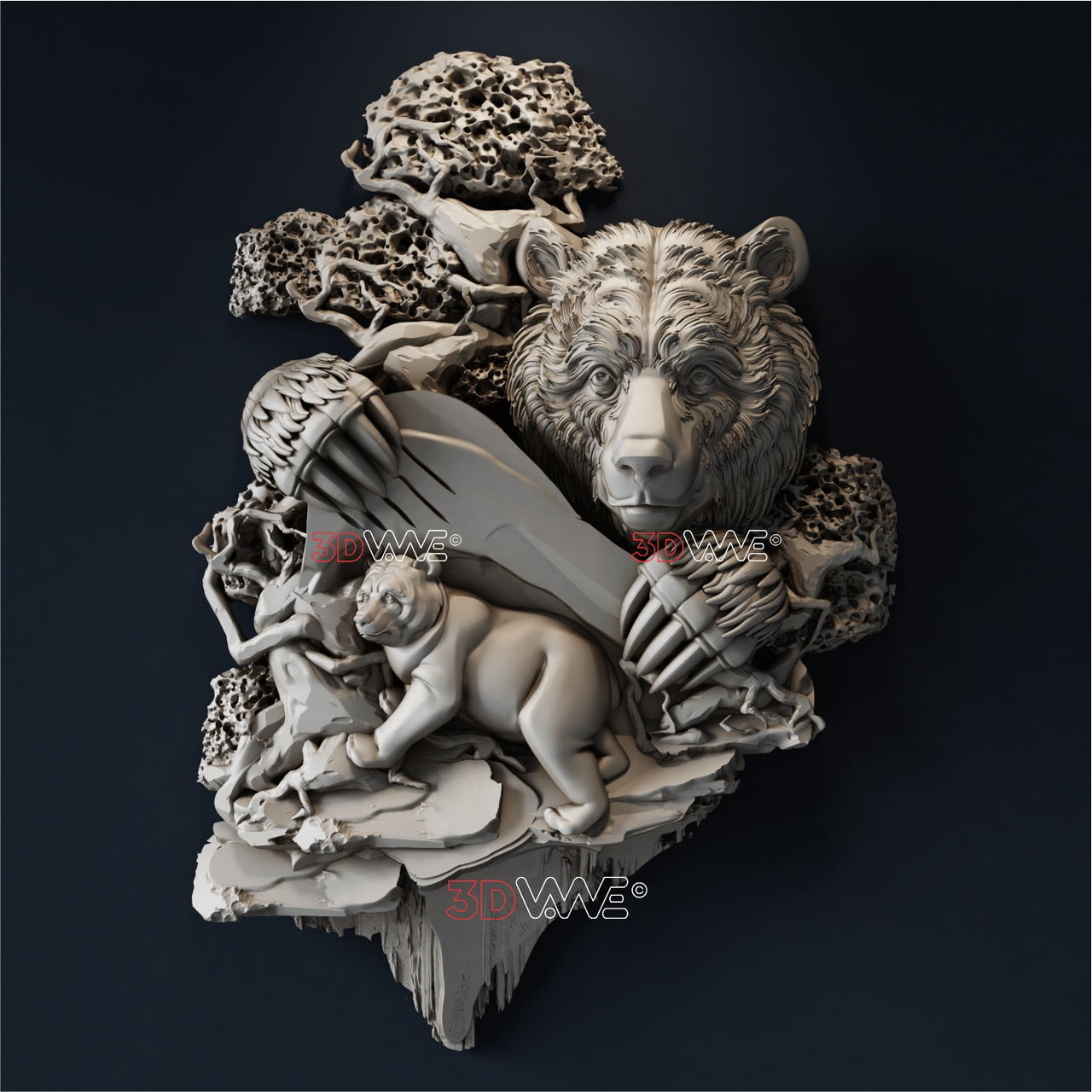 BEARS 3D STL - 3DWave.us