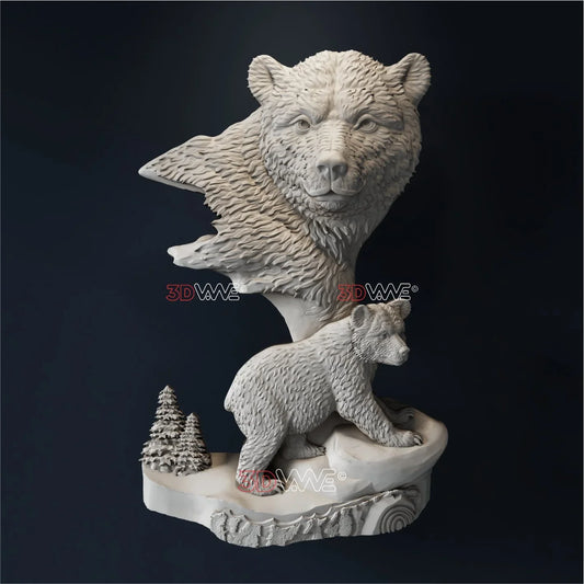 BEARS 3D STL - 3DWave.us