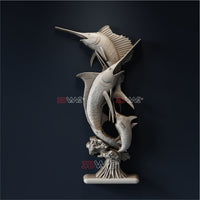 Thumbnail for BLUE MARLIN FISH 3D STL - 3DWave.us