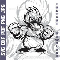 Thumbnail for Boxing duck SVG laser ready files - 3DWave.us