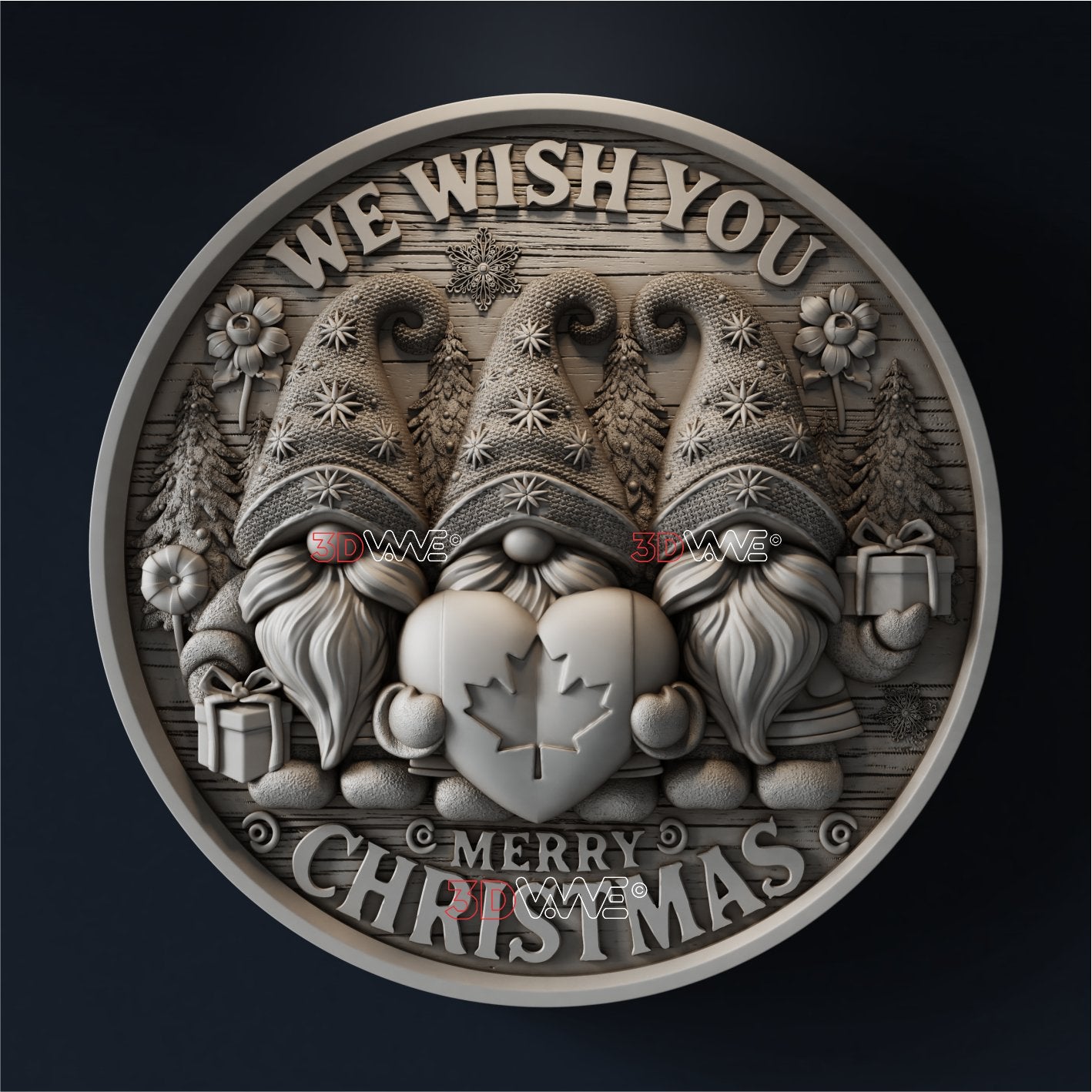 CANADIAN CHRISTMAS GNOMES 3d stl - 3DWave.us