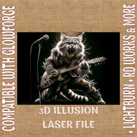 Thumbnail for CAT 3d illusion & laser - ready files - 3DWave.us