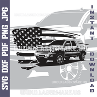 Thumbnail for Chevrolet Silverado SVG laser ready files - 3DWave.us