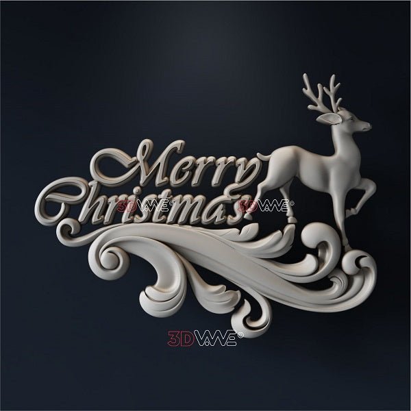 CHRISTMAS DEER 3d stl - 3DWave.us