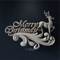 Thumbnail for CHRISTMAS DEER 3d stl - 3DWave.us