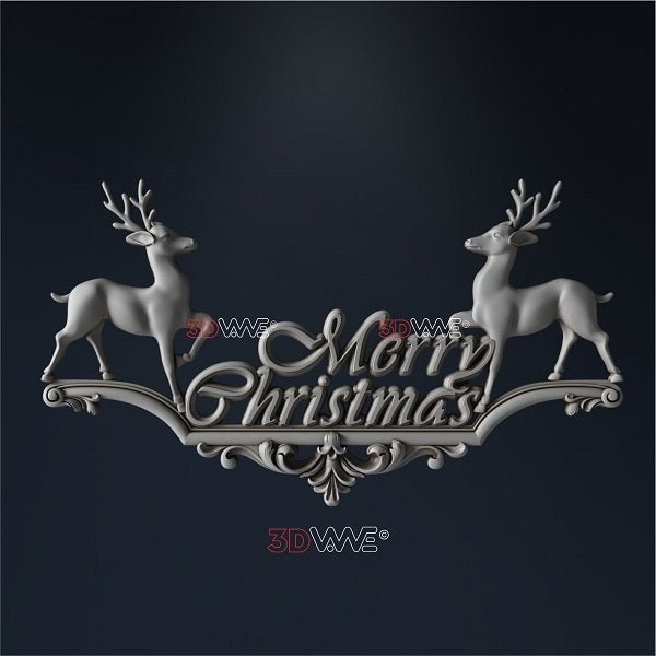 CHRISTMAS DEER 3d stl - 3DWave.us