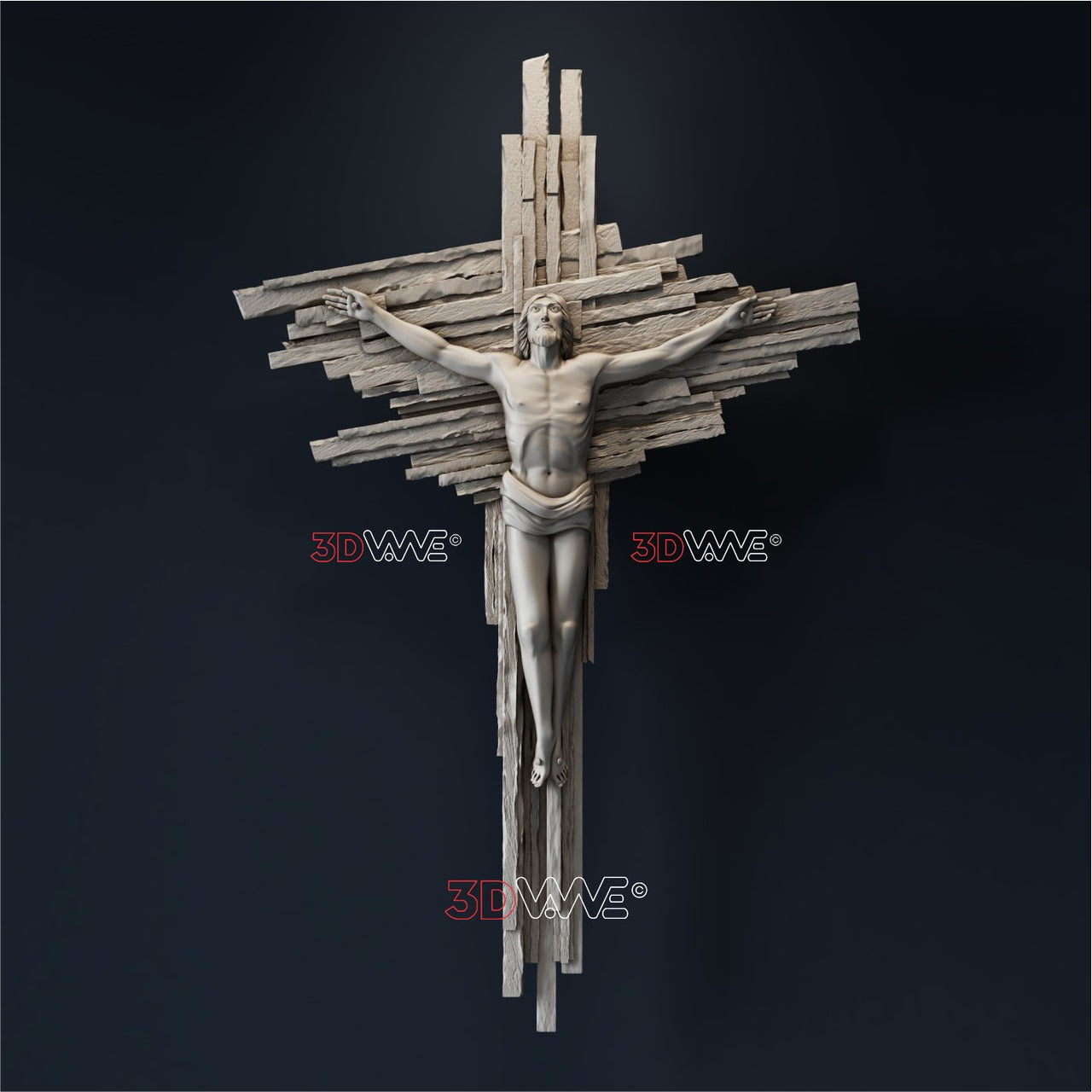 CRUCIFIXION 3D STL - 3DWave.us