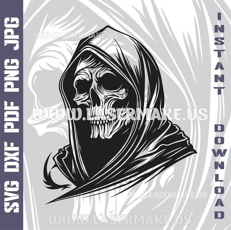 Death Grim Reaper SVG laser ready files - 3DWave.us