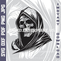 Thumbnail for Death Grim Reaper SVG laser ready files - 3DWave.us