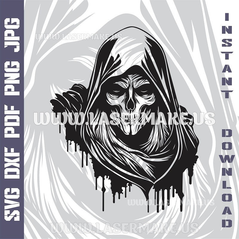 Death Grim Reaper SVG laser ready files - 3DWave.us