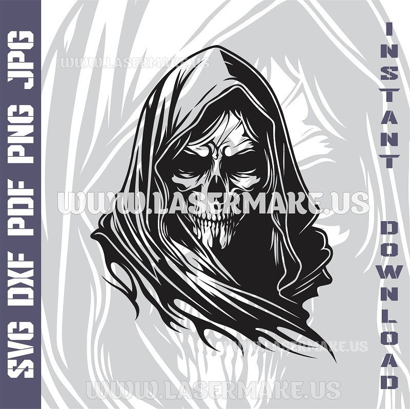 Death Grim Reaper SVG laser ready files - 3DWave.us