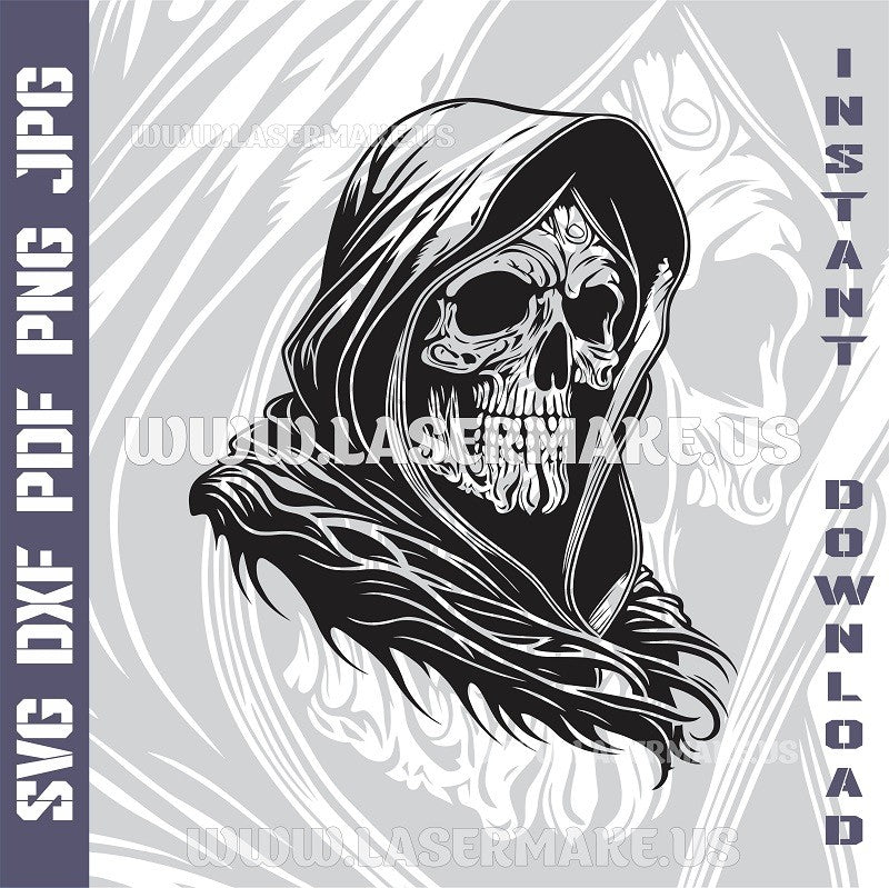 Death Grim Reaper SVG laser ready files - 3DWave.us