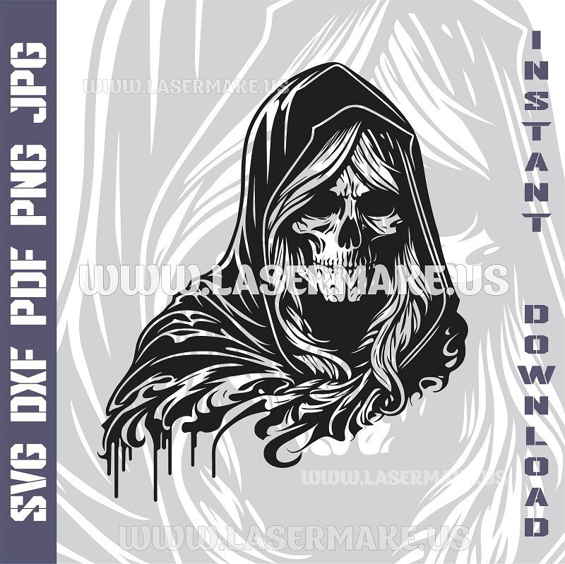 Death Grim Reaper SVG laser ready files - 3DWave.us