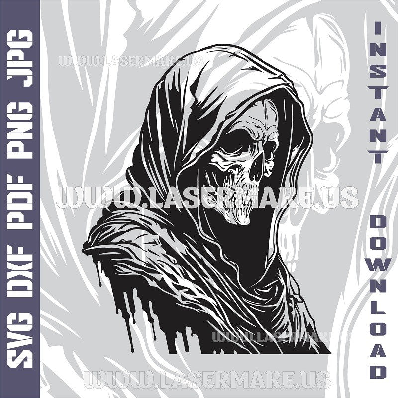 Death Grim Reaper SVG laser ready files - 3DWave.us