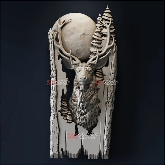 DEER 3D STL - 3DWave.us
