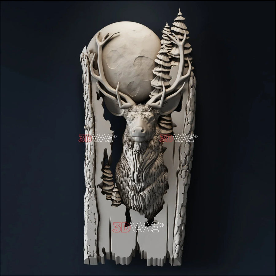 DEER 3D STL - 3DWave.us