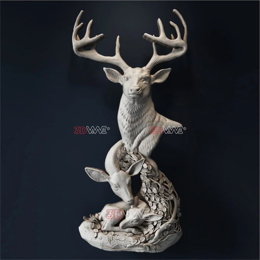DEER STAG 3D STL - 3DWave.us