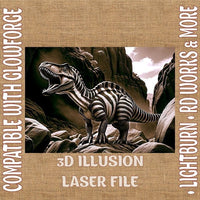 Thumbnail for DINOSAUR 3d illusion & laser - ready files - 3DWave.us