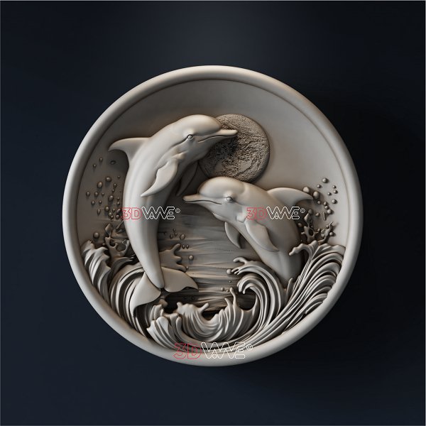 DOLPHINS 3d stl - 3DWave.us