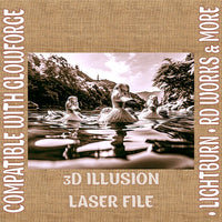 Thumbnail for DUCK 3d illusion & laser - ready files - 3DWave.us