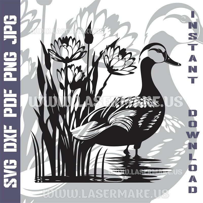 Duck SVG laser ready files - 3DWave.us