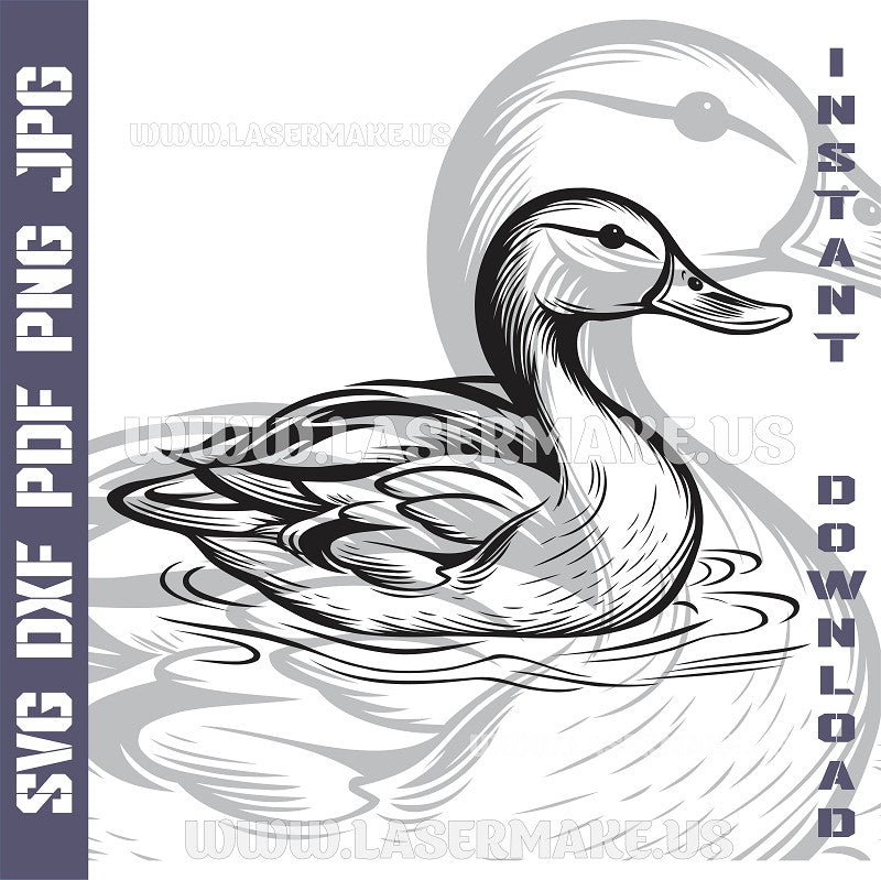 Duck SVG laser ready files - 3DWave.us