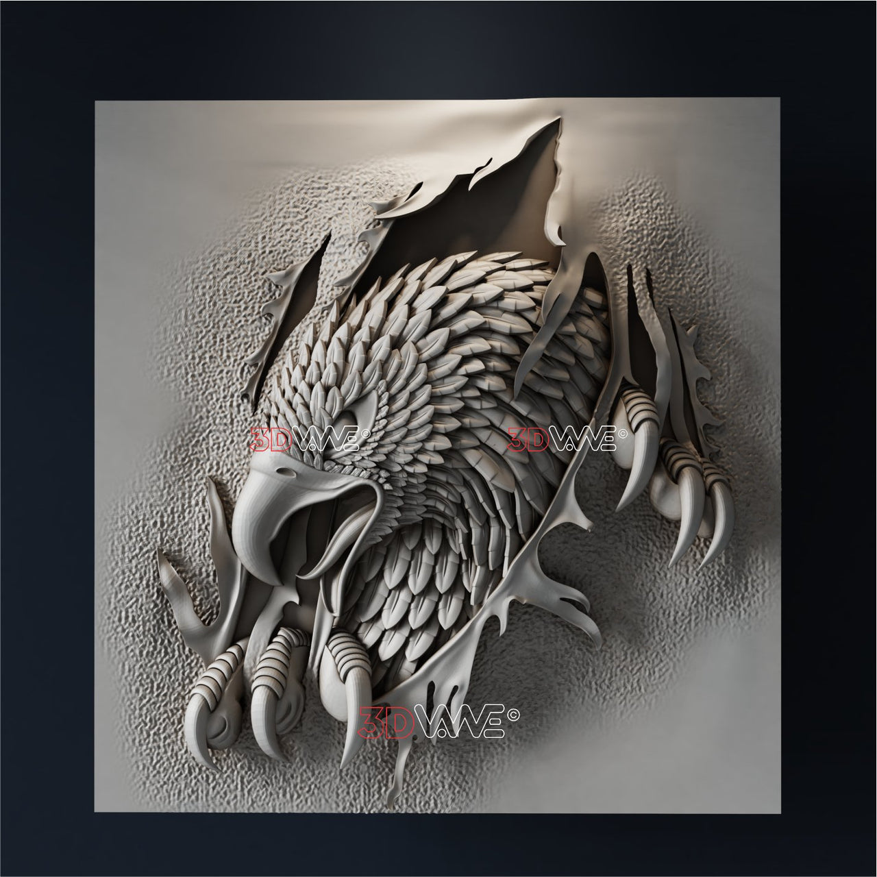 EAGLE 3D STL - 3DWave.us