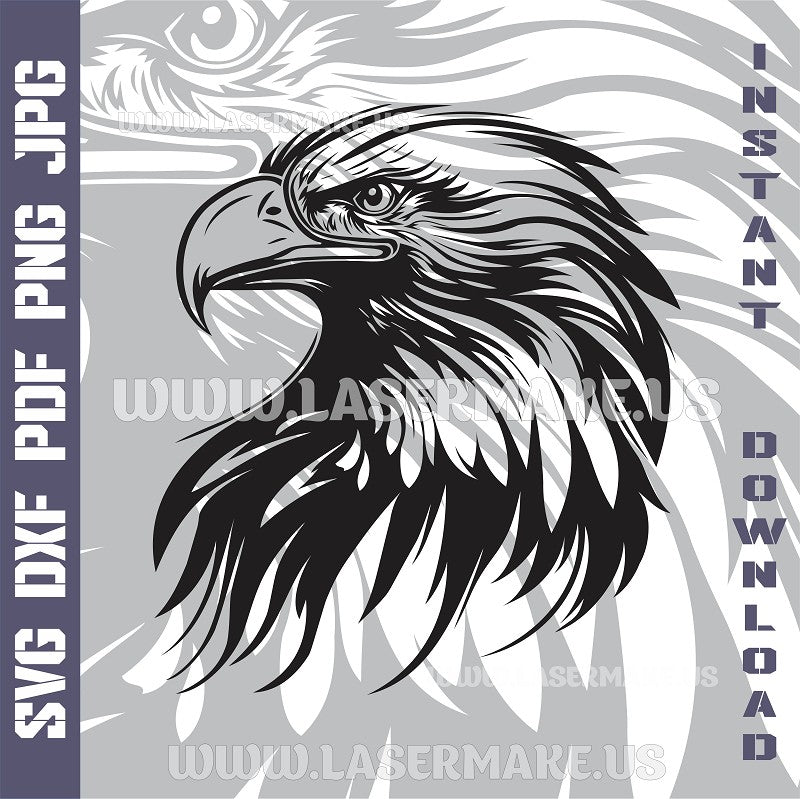 Eagle SVG laser ready files - 3DWave.us