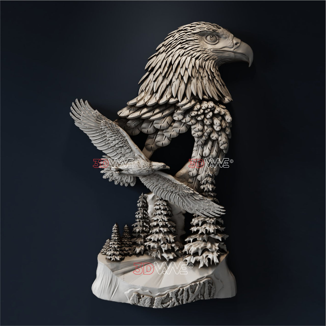 EAGLES 3D STL - 3DWave.us