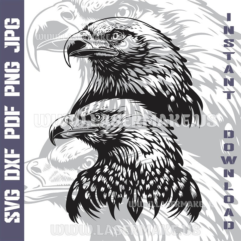 Eagles SVG laser ready files - 3DWave.us