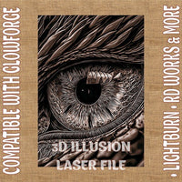 Thumbnail for Eye 3d illusion & laser - ready file - 3DWave.us