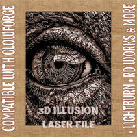 Thumbnail for Eye 3d illusion & laser - ready file - 3DWave.us