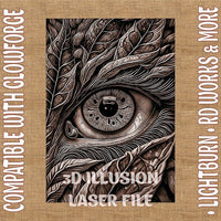 Thumbnail for Eye 3d illusion & laser - ready file - 3DWave.us