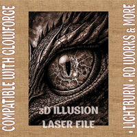 Thumbnail for Eye 3d illusion & laser - ready file - 3DWave.us