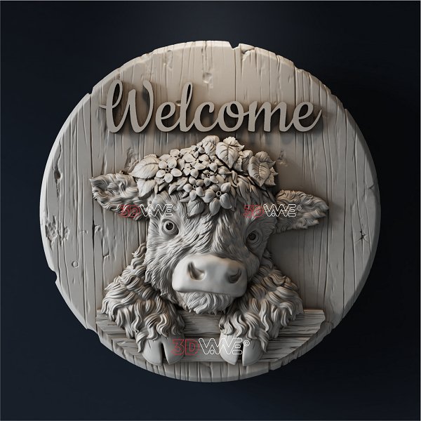 FARM WELCOME SIGN 3d stl - 3DWave.us