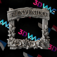 Thumbnail for FLOWERS FRAME 3d stl - 3DWave.us