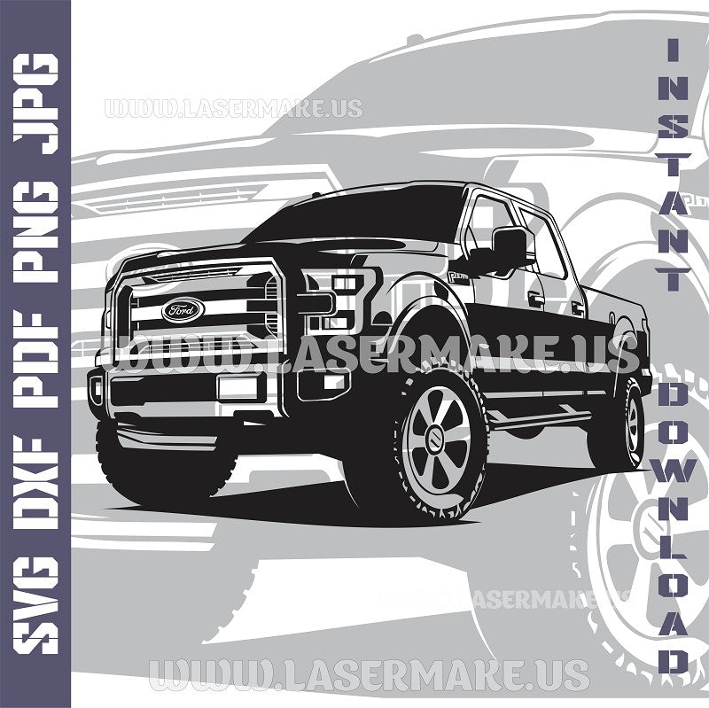 Ford F - 150 SVG laser ready files - 3DWave.us